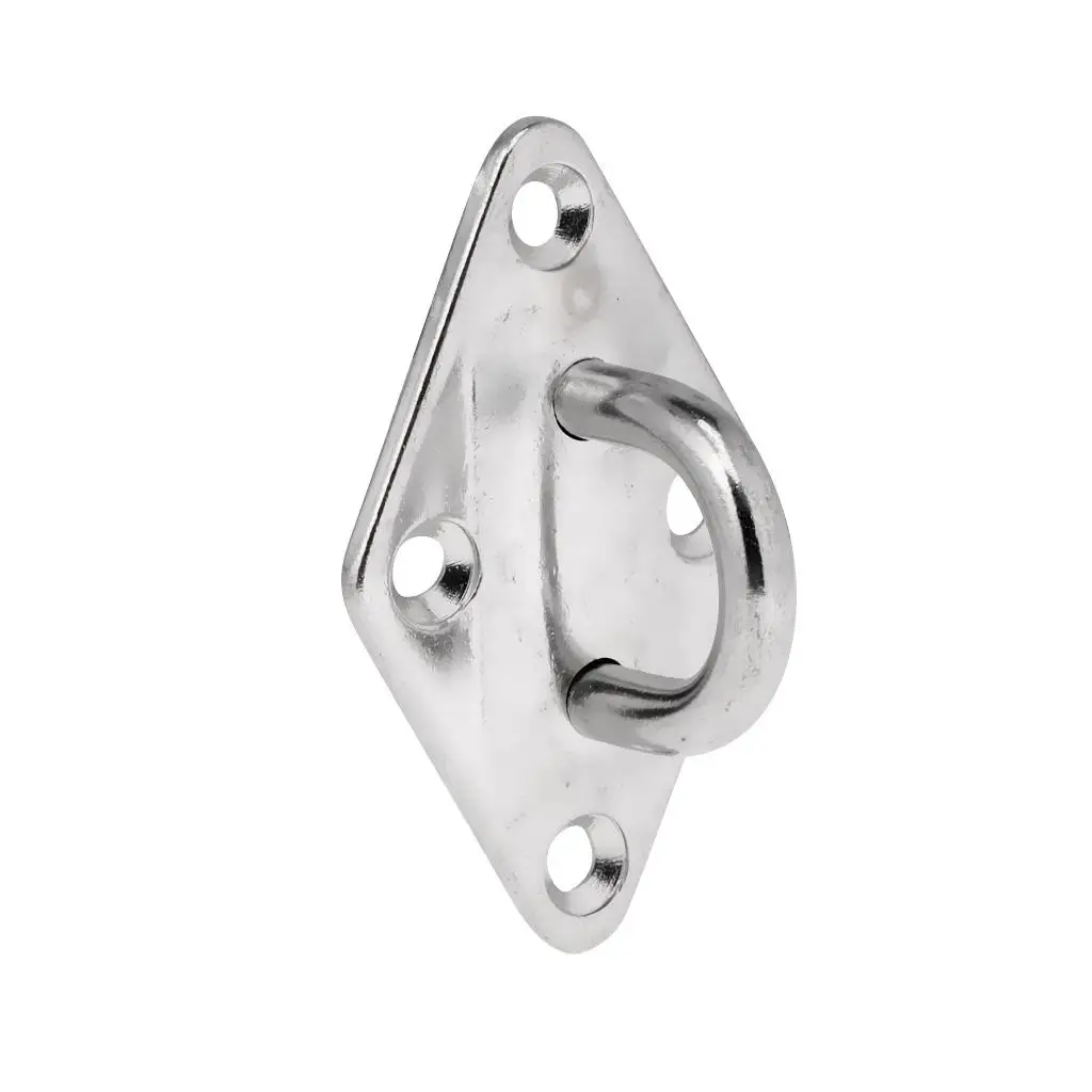 

304 Stainless Steel Eye Plates HEAVY DUTY Diamond Pad Marine Boat Accessories