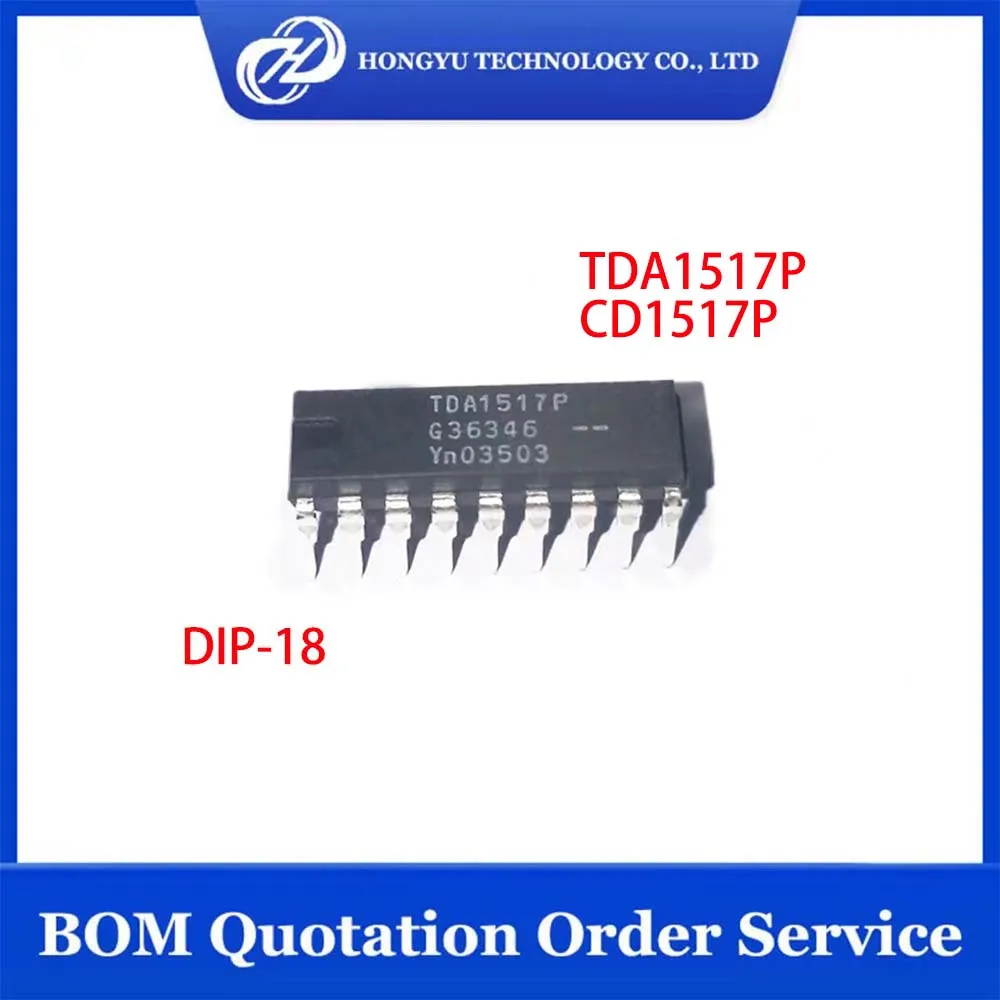 5 Pcs TDA1517P TDA1517 CD1517P 1517P 1517 IC AMP CLASS B STEREO 6W DIP-18 Audio Amplifiers Chipset New Stocks