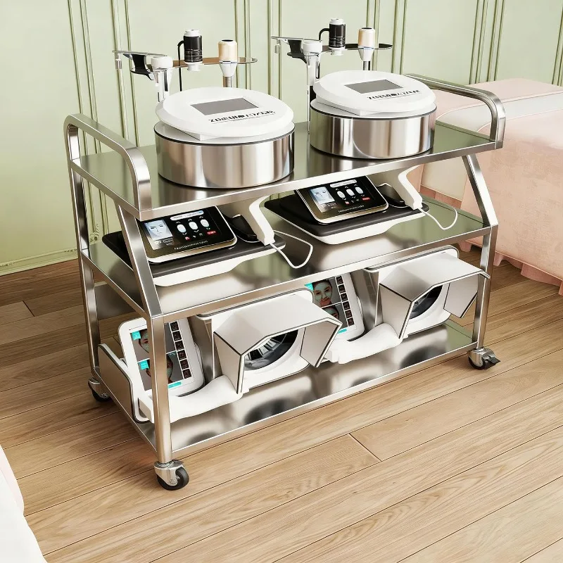 

Professional Beauty Cart for Spa Salon Equipment Storage Mobile Station Skin Care Organizer Trolley Salon Furniture Utility Cart