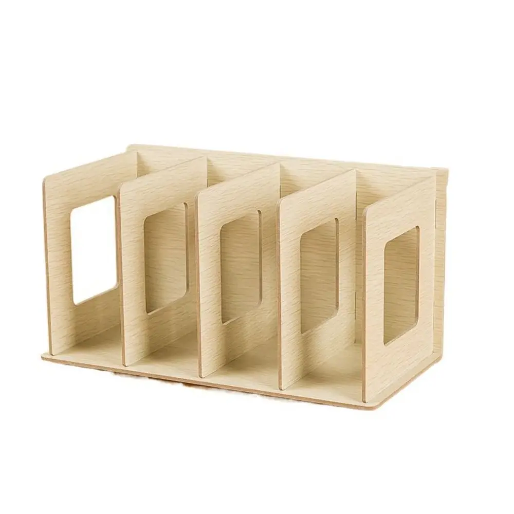 

Wooden 1Pcs Storage Rack Home Decor Desk Organizer Detachable Bookshelf CD Storage Shelf Book Rack Vinyl Record Rack