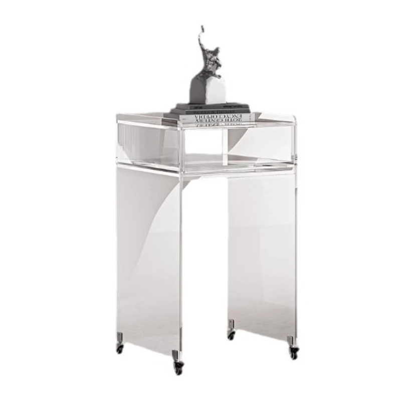 LTT sweeping robot shelf removable acrylic edge storage cabinet