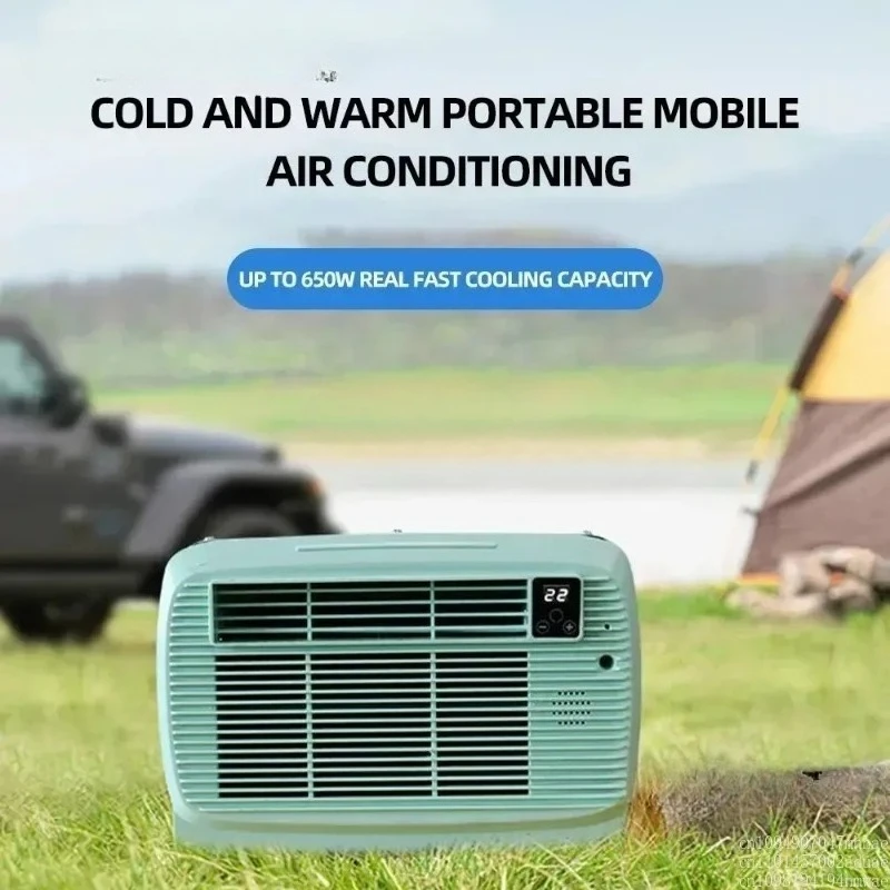 110V/220V Mini All-in-One Air Conditioner - Portable for Bedroom/Car/Camping, Voice Control