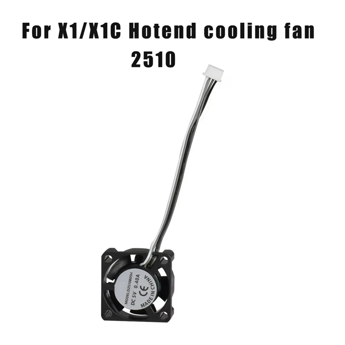 N18r 2510 ventilador para x1/p1 ventilador de refrigeração de extremidade quente com cabo ventilador de refrigeração para bambu x1c p1s p1p acessórios de impressora 3d