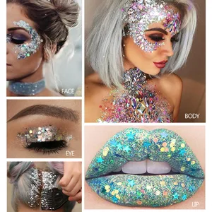 2022art Gel Body sequin trang trí long lanh Mermaid Scale Party Giai đoạn trang điểm phân cực bóng mắt phân cực 8 Sơn bán hàng chính - 7