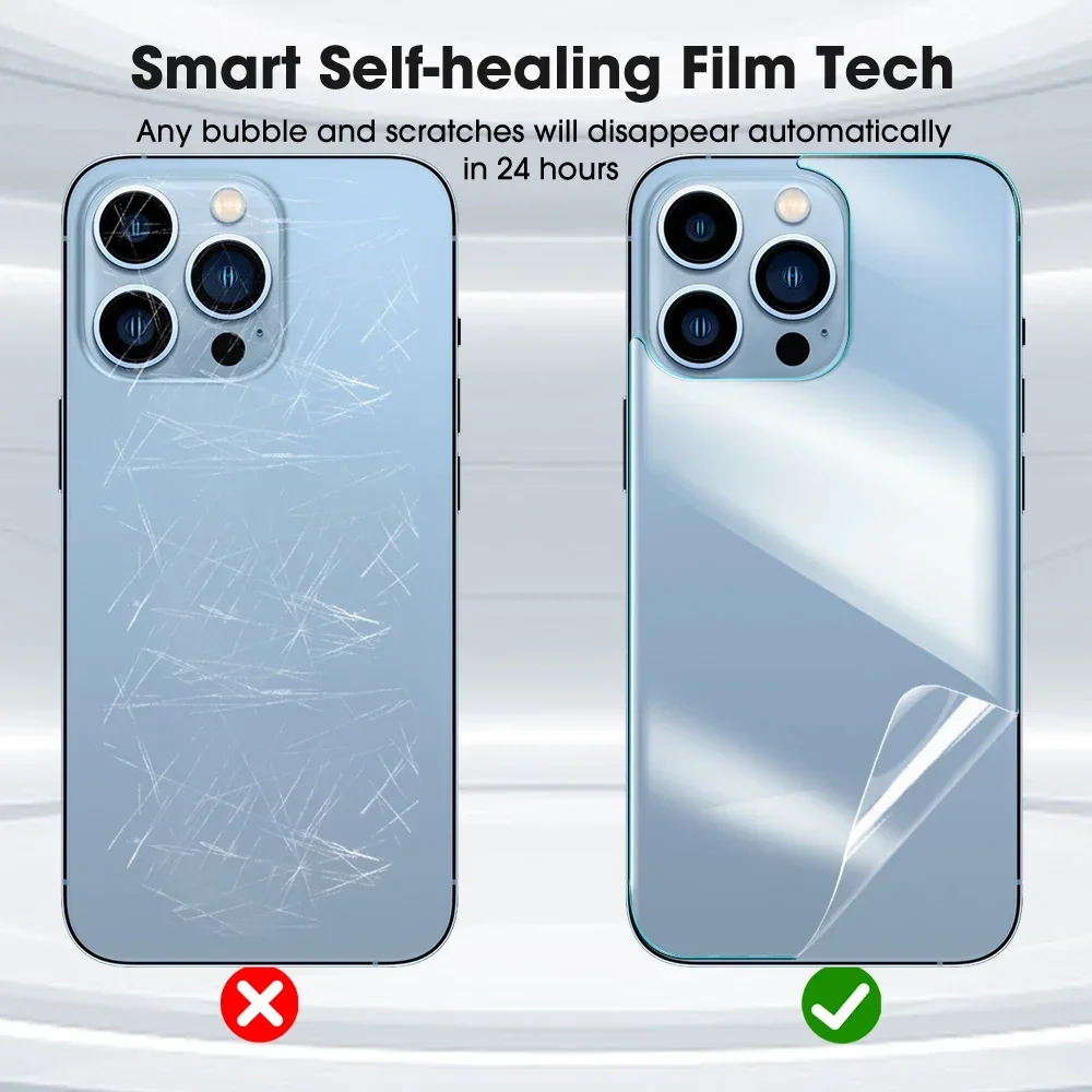 Invisible Ultra HD Clear Back Screen Protectors for IPhone 16/16 Pro/16 Plus/16 ProMax Soft TPU Anti-scratch Back Hydrogel Film