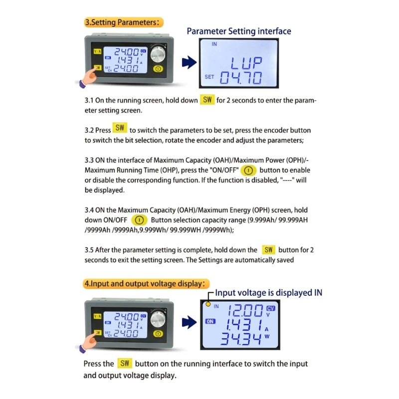 XY6020L DC-DC moduł zasilacza obniżającego napięcie 20A regulowany moduł obniżający napięcie-regulator 6-70V do 0-60V Drop Shipping