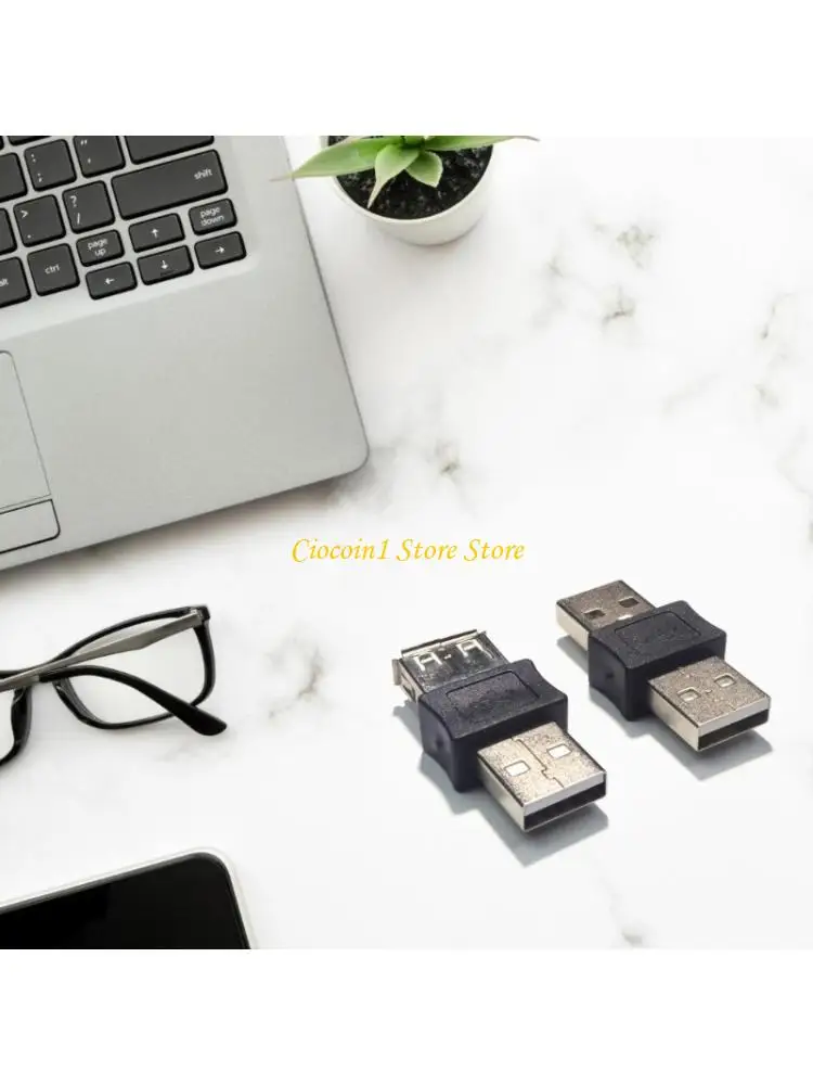A3PC 2Units USB A Male Female Converters Adapters Universal Compatibility for Flash Drive Printers Tablets