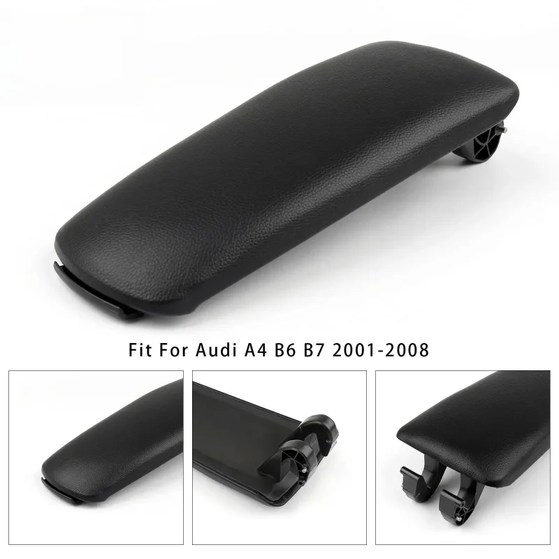 8E0864245E Leather Armrest Centre Console Lid for Audi A4 B6 B7 2001-2008