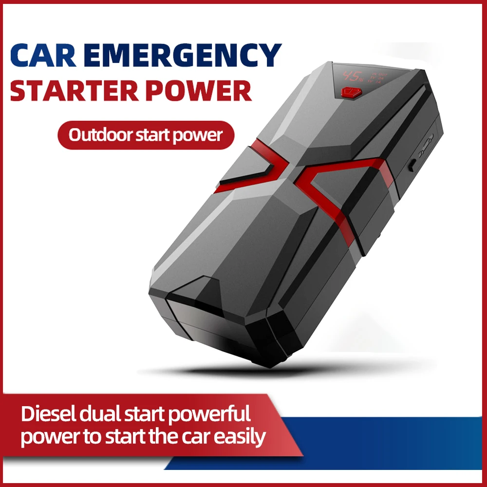 

Car Power Bank Emergency Jump Starter Supply Mobile Phone Charging Treasure Multi-function Car Start Battery Mobile Ignition