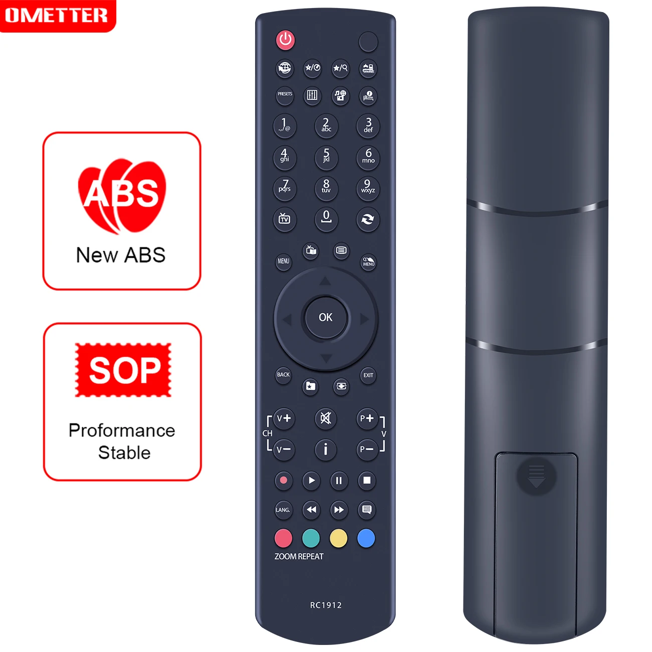 New RC1912 For Celcus TECHWOOD Polaroid Vestel Telefunken TV Remote Control 22167FHDDVD P48LED14 DLED32167HD