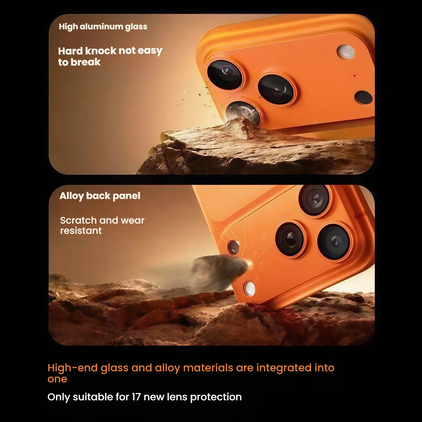 غطاء كاميرا AR مضاد للوهج لهاتف iPhone 17 Pro Max - حماية فائقة الدقة لهاتف iPhone 17 Pro