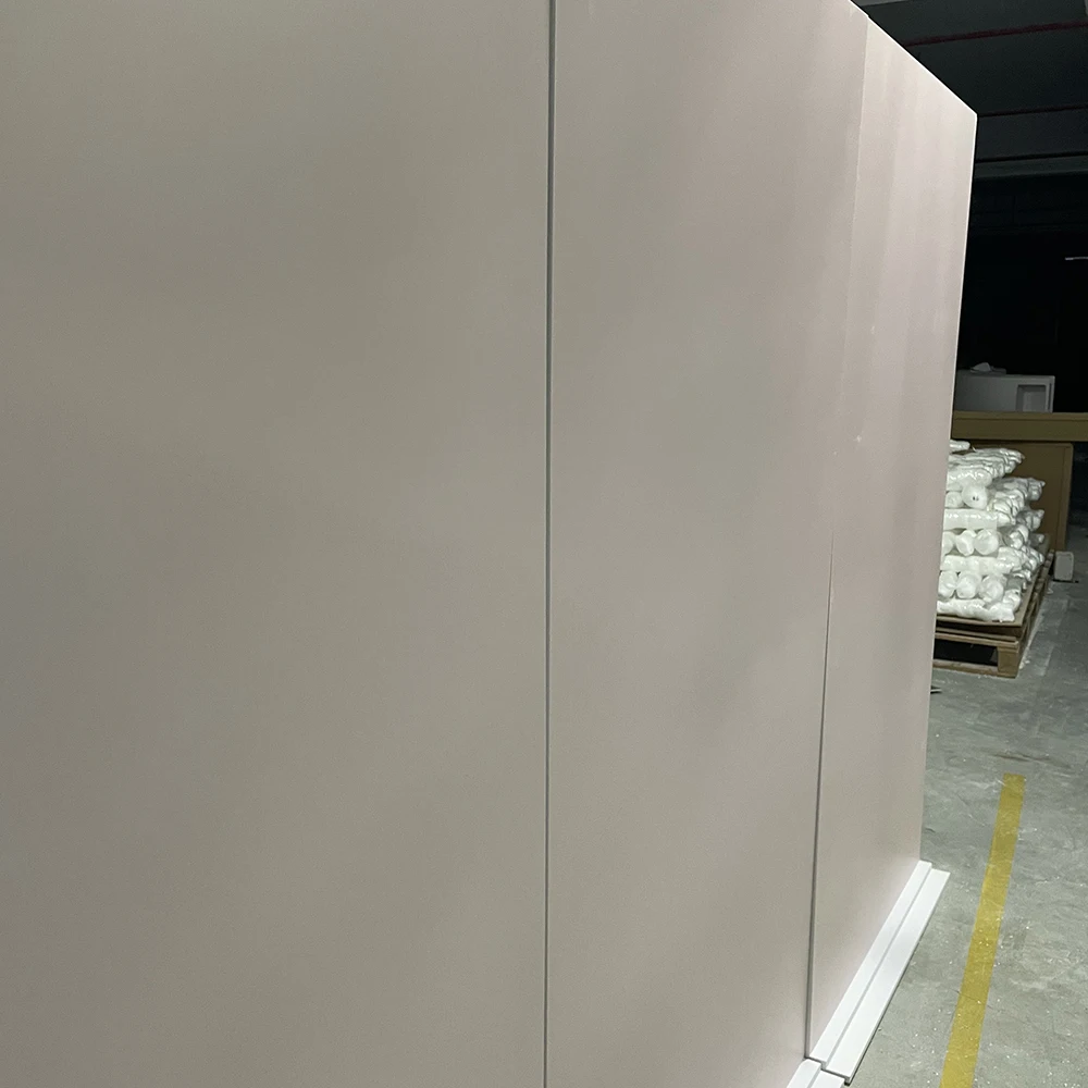 Luxuriöser rechteckiger Hochzeitshintergrund aus goldenem PVC für die Hochzeitsbühne