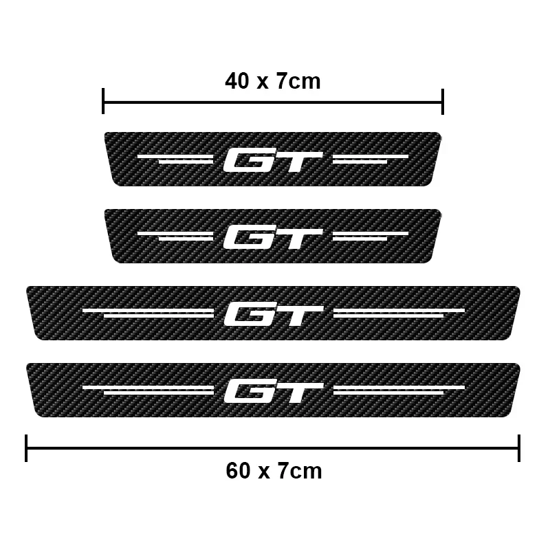 For BMW 3 5 6 Series GT F34 F07 G32 Car Trunk Plate Carbon Fiber Protector Sticker Rear Bumper Decoration Waterproof Decal