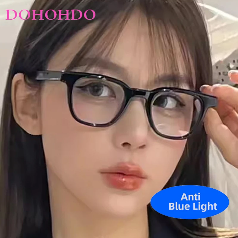 

Classic Small Square Anti-Blue Light Glasses Women Men Trendy Luxury Designer Computer For Office Work Optical Eyeglasses Lentes