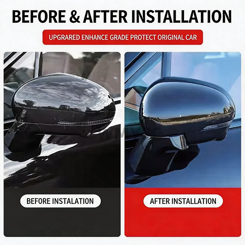 LHD  Rearview Mirror Cover For Leapmotor B10 2025 2026 Self-Adhesive Anti-Scratch Side Mirror Exterior Protector