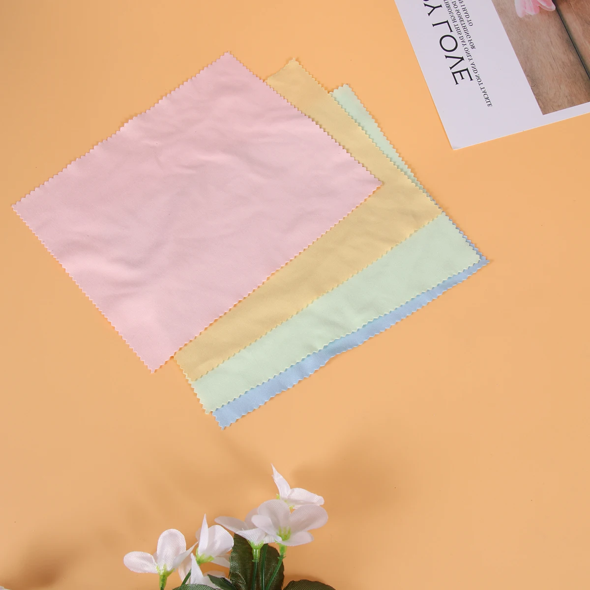 

10 Pcs Cleaning Cloth LCD Screen Phone Microfiber Cloths Material Assorted Color Scratch-free