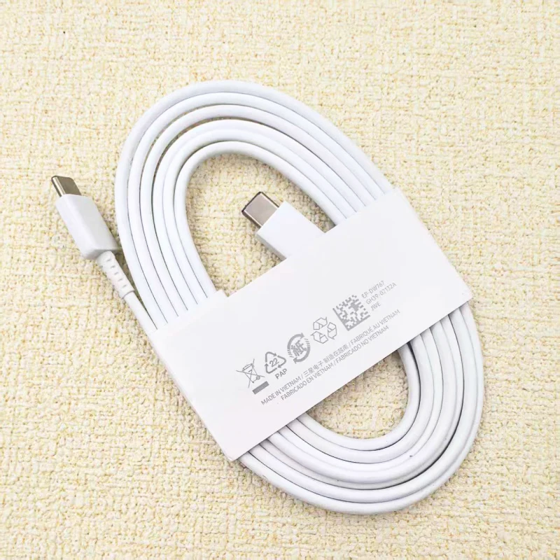 سامسونج S21 1/1.8 متر USB نوع C PD كابل 25 واط 45 واط 3A سريع شحن سريع كابل نقل بيانات ل غالاكسي نوت 20 S24 S25 الترا Z فليب أضعاف 6 7
