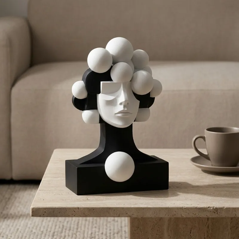 Abstract Figure Sculpture Modern Figurines Creative Living Room Figurine Elegant Luxury Interior Ornaments Home Decorations