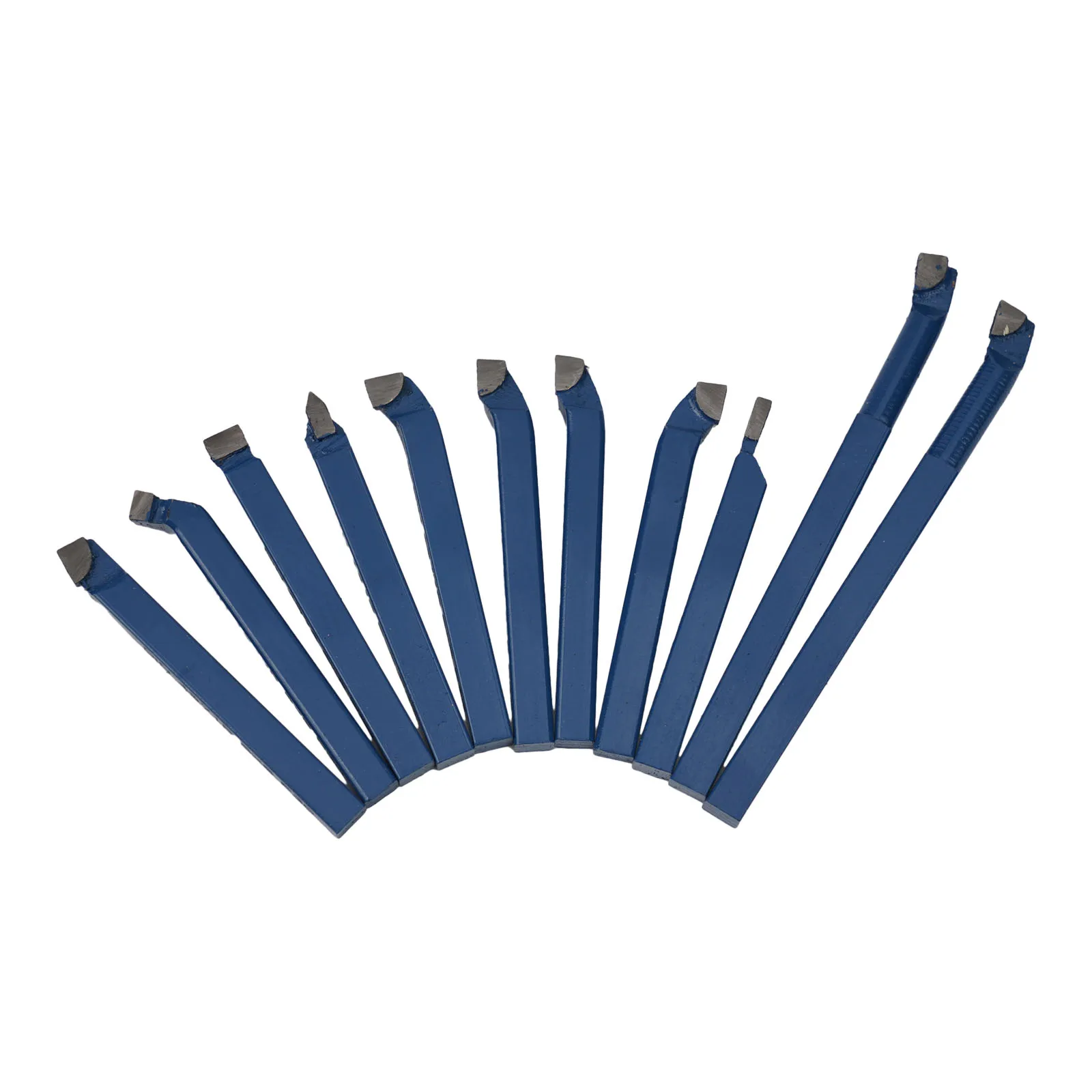 Professional Carbide Tip Lathe Tool Set, Boring Right Angle, Blue Color, Suitable for Turning and Boring Operations