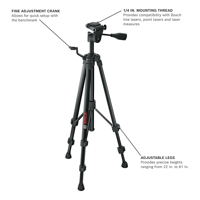 Bosch BT 150 Tripod 55-157cm Extendable Height 1/4\