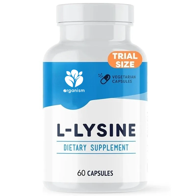 

L-lysine - promotes healthy skin, hair, and nails - supports healthy metabolism -60 capsules