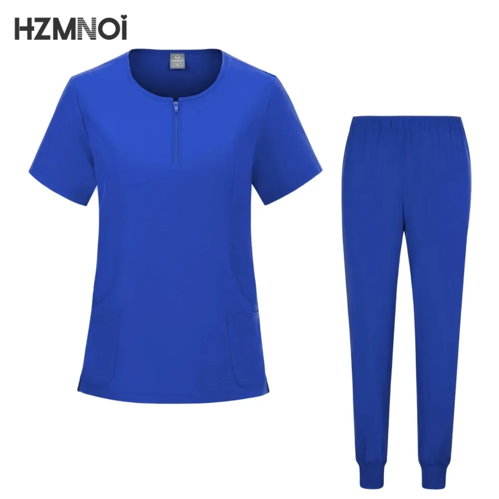 Vêtements de travail unisexes multicolores, uniforme d'infirmière médicale à élasticité douce, ensemble de gIslande pour médecin hospitalier, uniforme de propordentaire buccale pour femmes et hommes