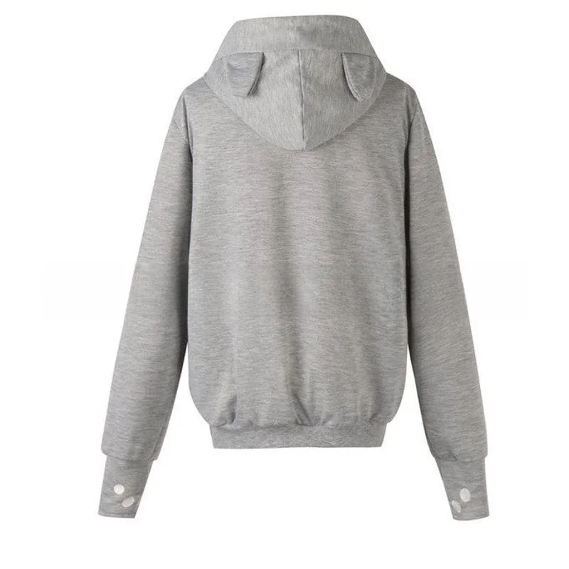 Faionable Pet Printed Sweatirt with Large kets Hooded Autumn Winter Casual Sle A-Line Dr Polyester Fabric Ci Walk