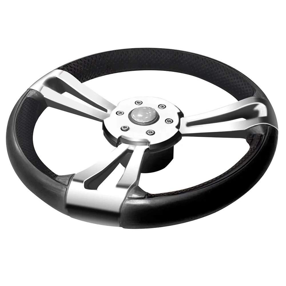 

New Style Boat Steering Wheel Stainless Steel PU Marine Boat Steering Wheel