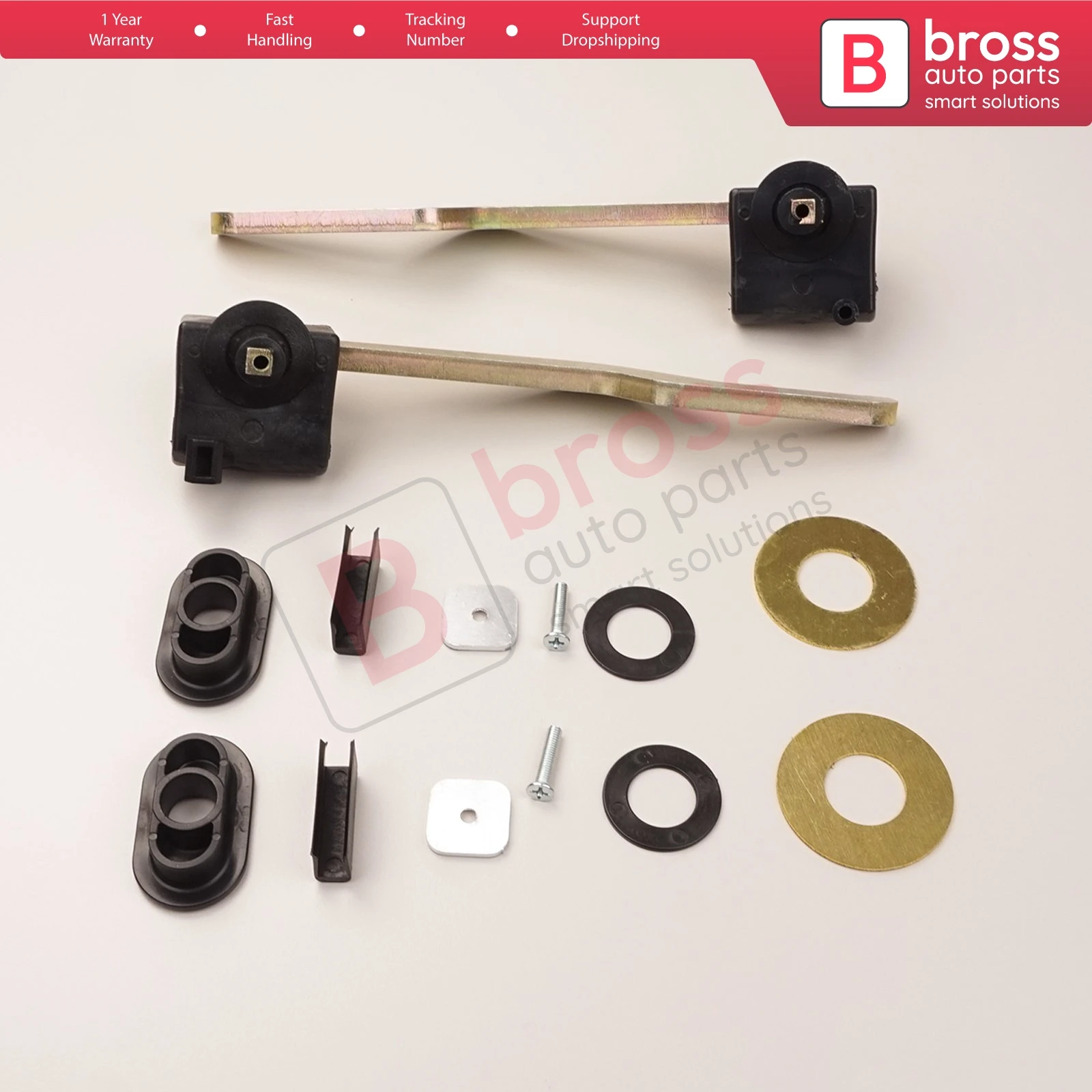 

Bross BSR8 Roof Lock Latch 54347031361-2 Parts Left and Right for Vauxhall Holden Astra G Convertible CC and E46 Convertible CC