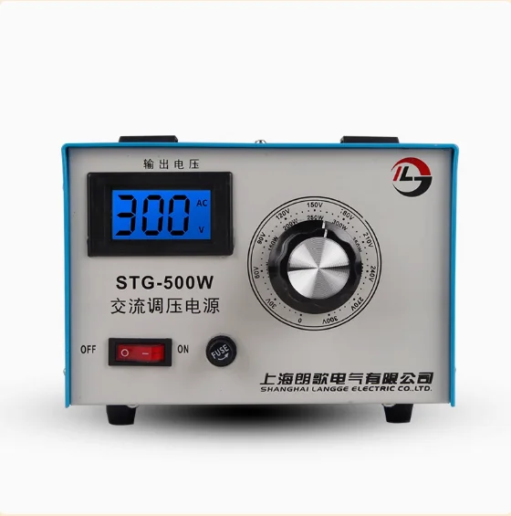 

STG6 - 200W single-phase voltage regulator 220v AC voltage regulating contact 0-300v power voltage regulating transformer 500W