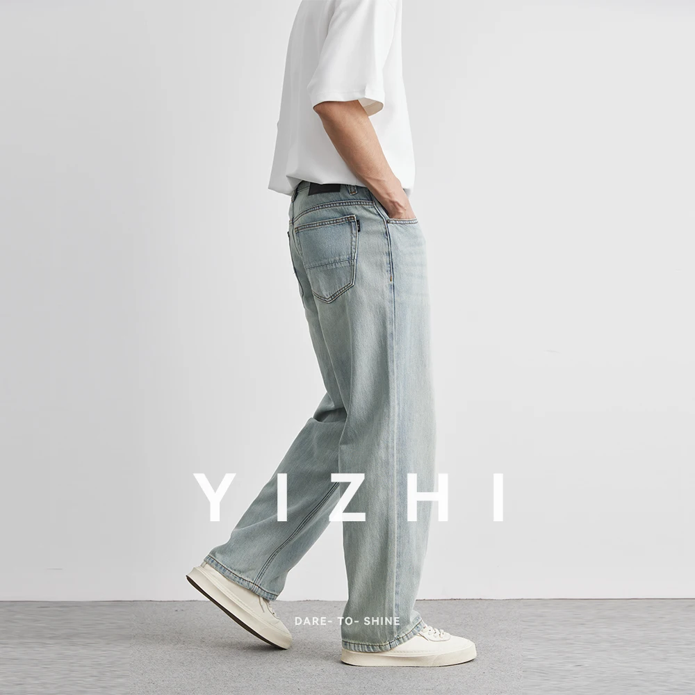 Lyocell Straight Jeans Summer 2025 New Thin Retro Loose Casual Fashion Wide Pants Straight Pants Large Size Jeans 25-36 - Image 5
