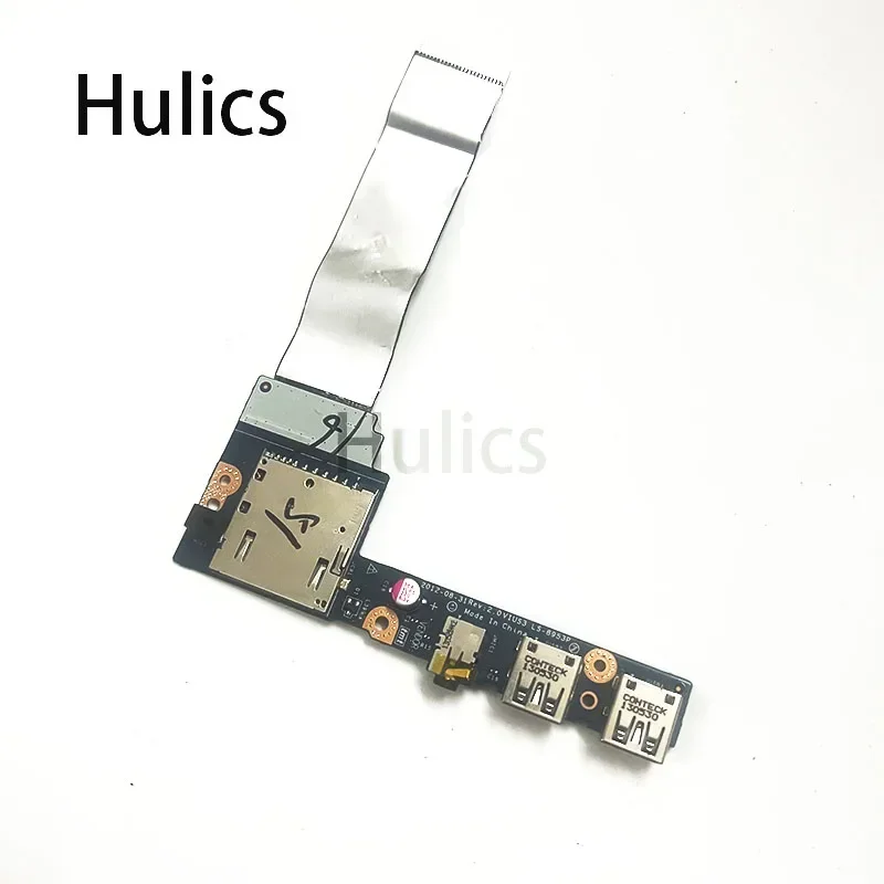 Hulics Used For Lenovo IdeaPad S300 S400 S405 Laptop USB Jack Audio Sound Card Headphone Board Reader LS-8953P