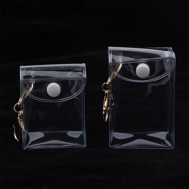 1Pc Transparent Mystery Box Mini Anime Doll Display Bag Universal Display Box Portable Storage Bag Coin Purse Earphone Bag