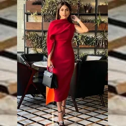 Customized Prom Dresses Jersey Ruched Graduation A-line One-shoulder Exquisite High Quality Formal Evening Party Dress for Women