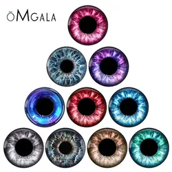Beauty Dragon Animal Eyes Dolls Toy Eyeball Mixed 10pcs 8mm-40mm Round photo glass cabochon demo flat back Making findings
