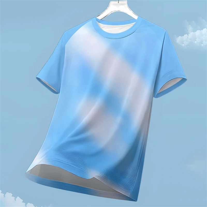 

Simple Quick Dry Sports T Shirts For Men Summer Fashion Outdoor Running Tennis Badminton 3D Printed T-shirt Casual Oversized Tee