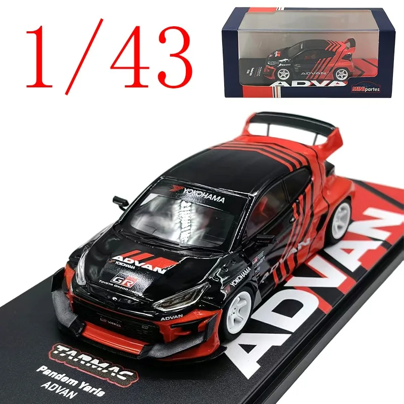 

Toyota Diecast 1/43 Pandem Yaris ADVAN Alloy Model Cars Collectible Play Vehicles