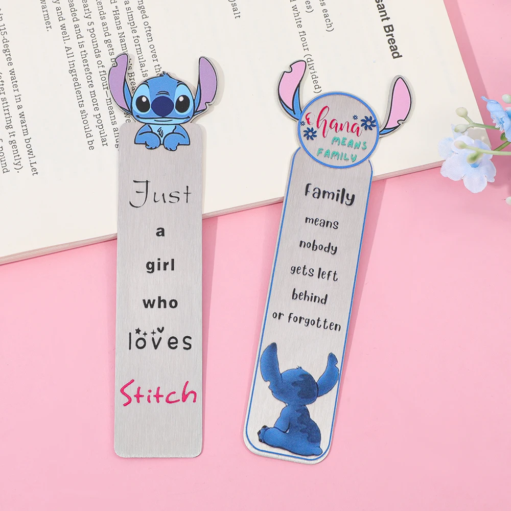 

Stitch Stainless Steel Bookmarks For Book Lovers Reading Accessories Birthday Gifts For Family Friends Christmas Gifts