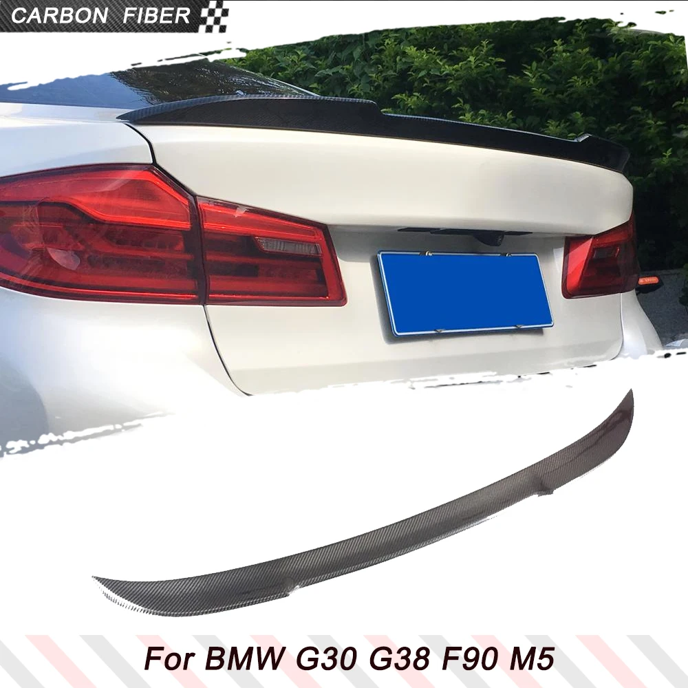 

Carbon Fiber Car Rear Trunk Racing Spoiler For BMW 5 Series G30 G38 Base Sedan M Sport F90 M5 2017-2022 Rear Wing Boot Lid