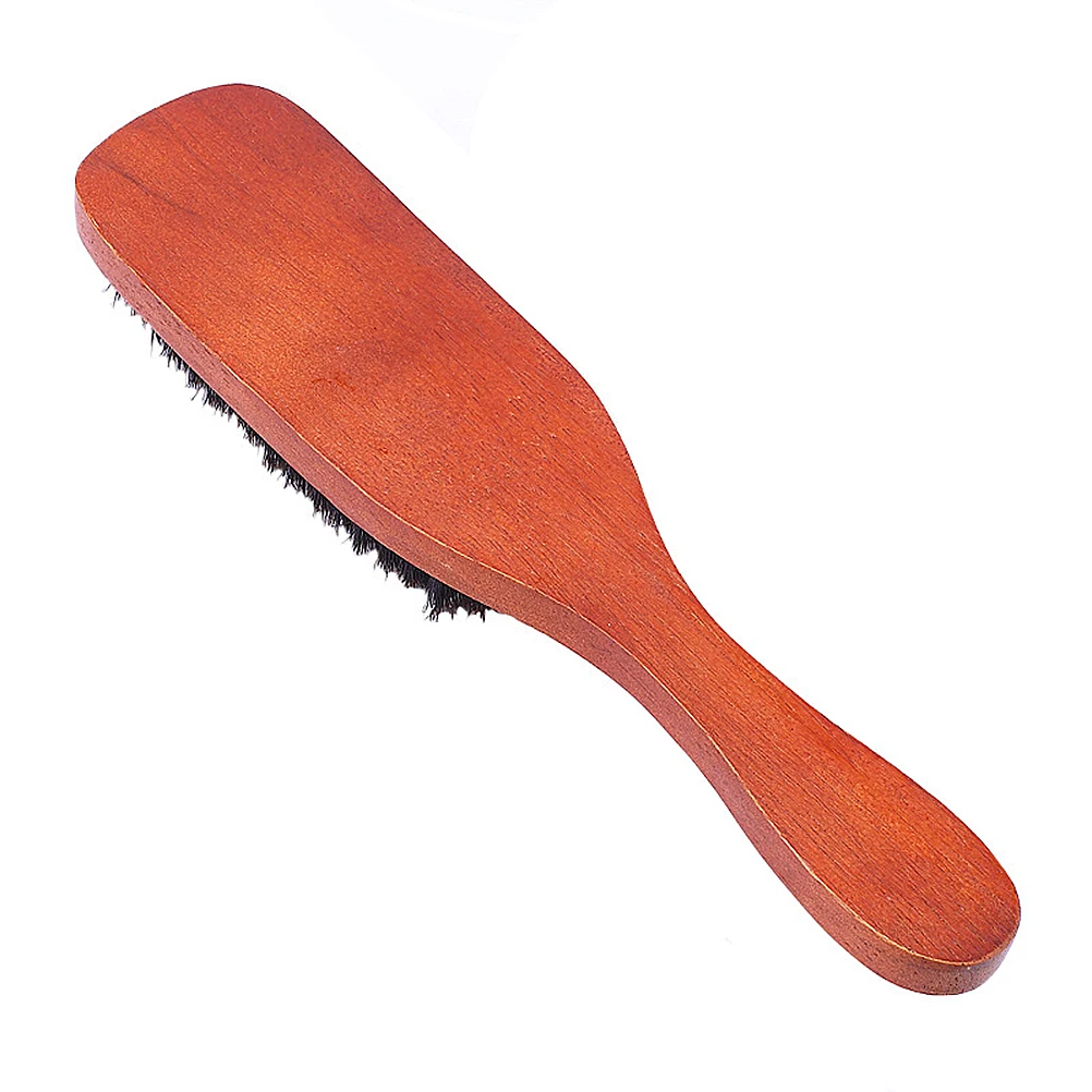 

Bristle Comb Hairbrush Wooden Handle Curly Hairstyling Tool For Salon Friendly Travel Size Soft Smooth