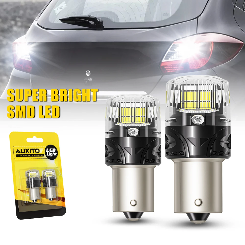 2Pcs BRS 1156 P21W BA15S 7056 LED Canbus White 1500LM DRL Reverse Light For Volvo C30 C70 S40 S60 S70 S80 V40 V50 V60 V70 XC60