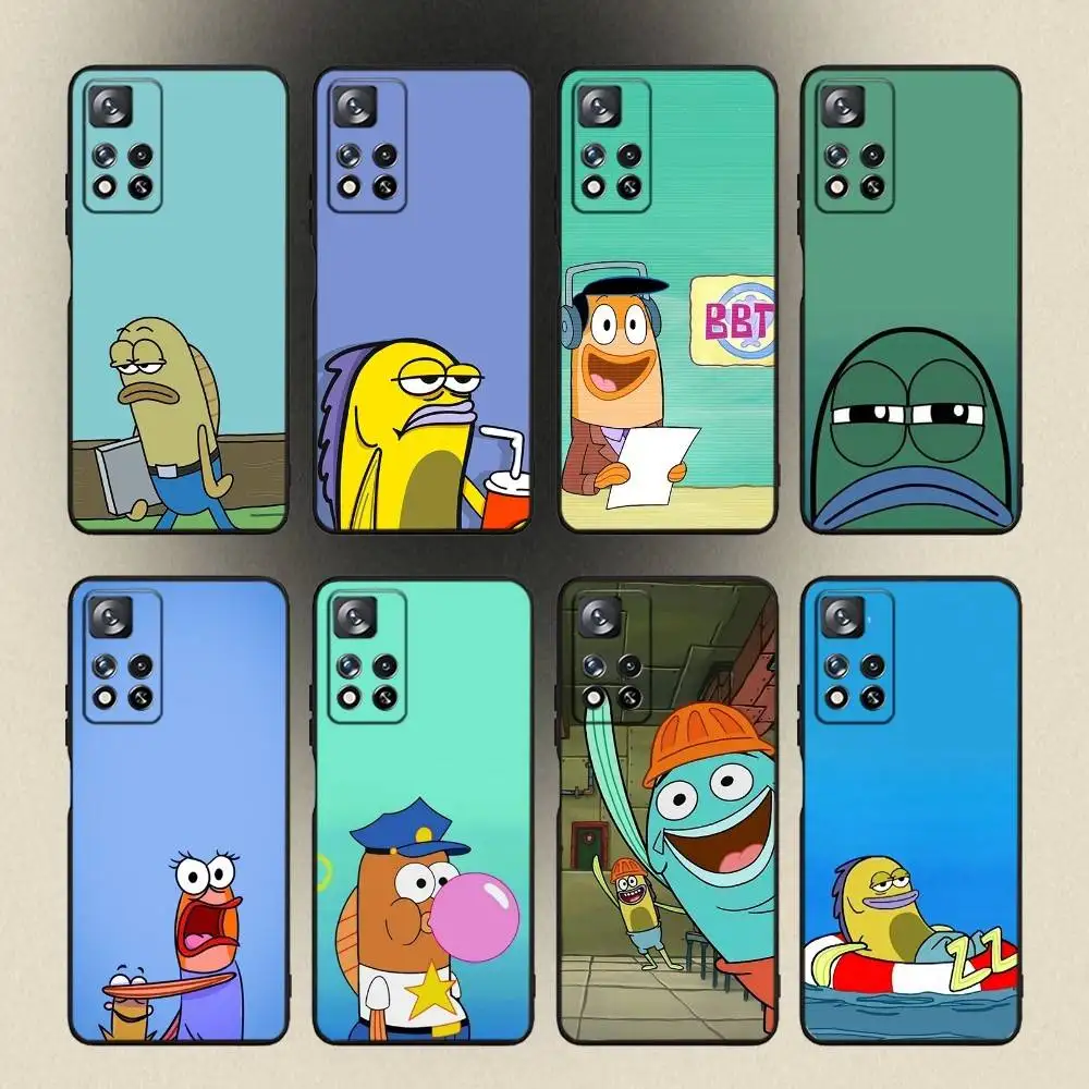 

Funny Fish Cartoon Meme Phone Case For Samsung Galaxy A20,A21s,A22,A31,A32,A52,A53,A72,73,A80,A91 Soft Black Cover