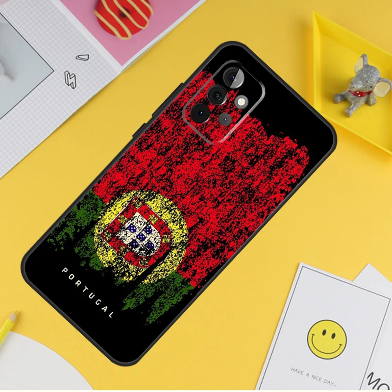 Portugal National Flag Phone Case For Samsung Galaxy A53 A33 A13 A12 A32 A52 A14 A34 A54 A15 A25 A35 A55 A71 A51