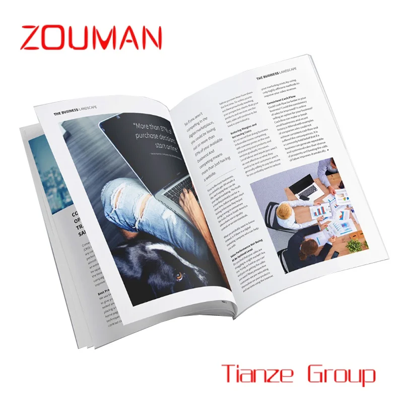 Custom , A4 Customized printing advertising brochure magazine product catalogue binding company booklets