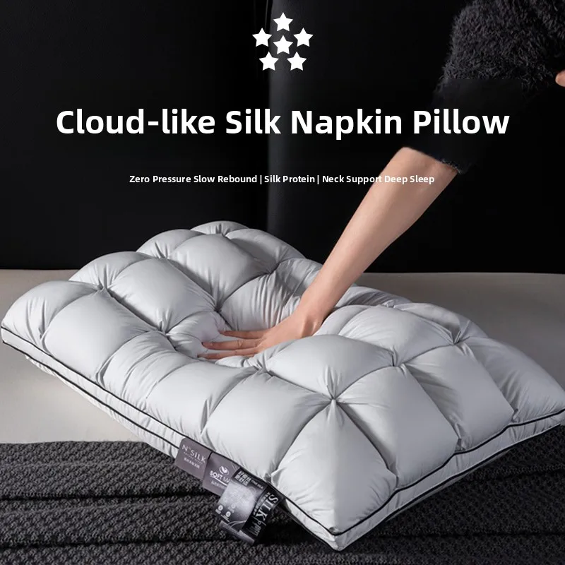 

Five Star Hotel Quality Neck Support Pillow Core Single Man's Neck Protection Pillow Rectangular Shape Medium Support Polyest...