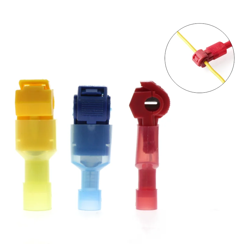 20sets(40pcs) T-Tap Connector Quick Electrical Cable Connector Snap Splice Lock Wire Terminal Insulated Crimp Wire Terminal