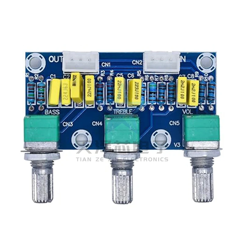 Tablero de sintonización pasivo Xh-M802, tablero de preamplificador, Panel frontal, tablero de tonos, ajuste de tono alto y bajo, producto terminado de alta fidelidad