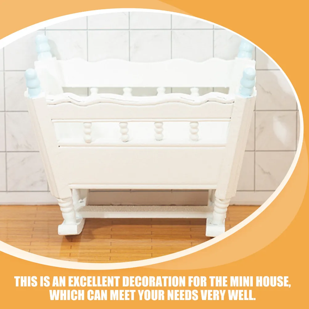 

Набор из 3 миниатюрных деревянных колыбелей-ходунков, износостойкие украшения для миниатюрной мебели, декоративные элементы для сцен