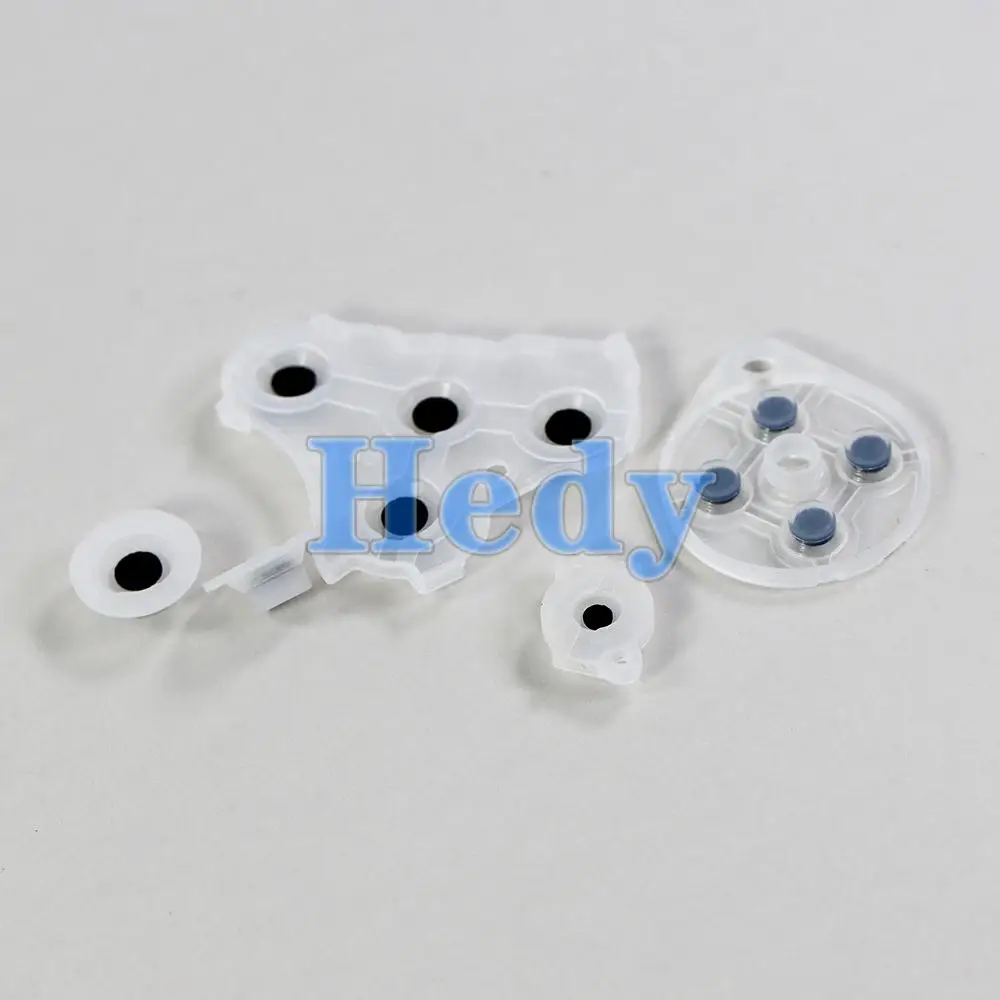 5 conjuntos de substituição para nintendo gamecube ngc controlador almofada de botão de silicone condutor