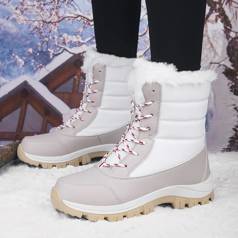 Women's Snow Boots High-top Women's Shoes Warm Cold-proof Outdoor Cotton Shoes for Women Winter Shoes